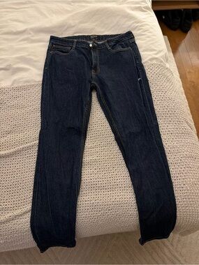 Men’s Frank and Oak Dark Blue Slim Straight Jeans